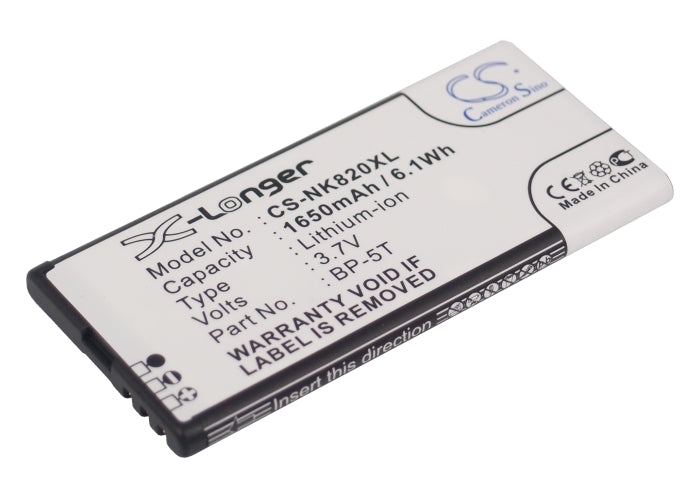 Replacement Battery for Nokia Lumia 820 – Mobile, SmartPhone – 1650mAh / 3.7V - image 1