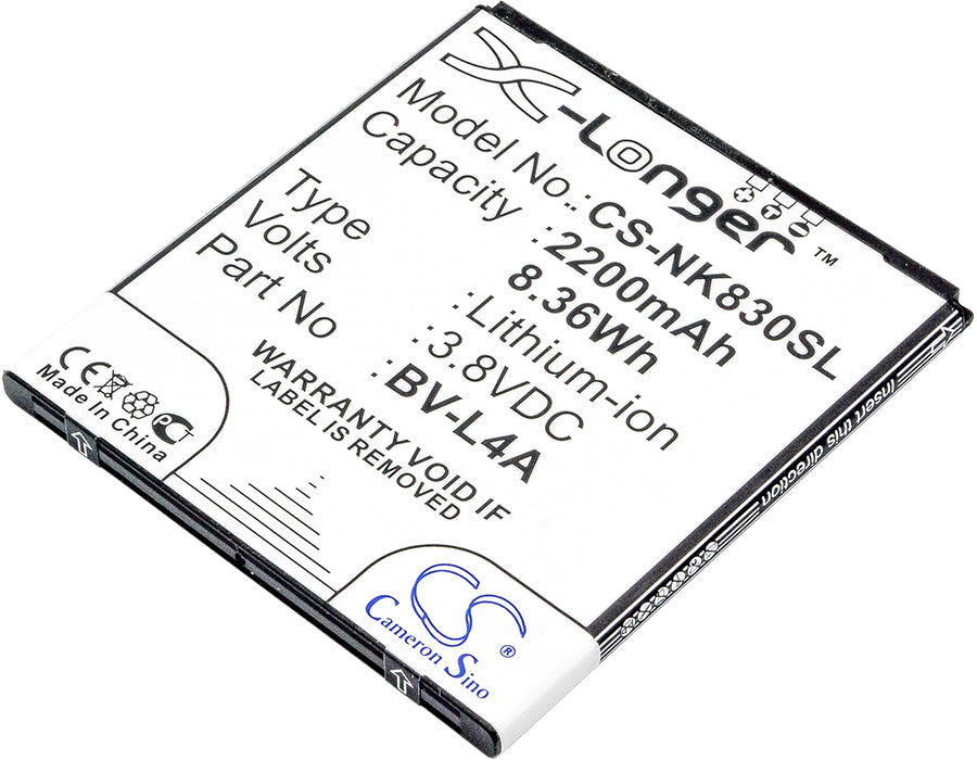 Replacement Battery for Microsoft | Nokia Lumia 830 – Mobile, SmartPhone – 2200mAh / 3.8V - image 1