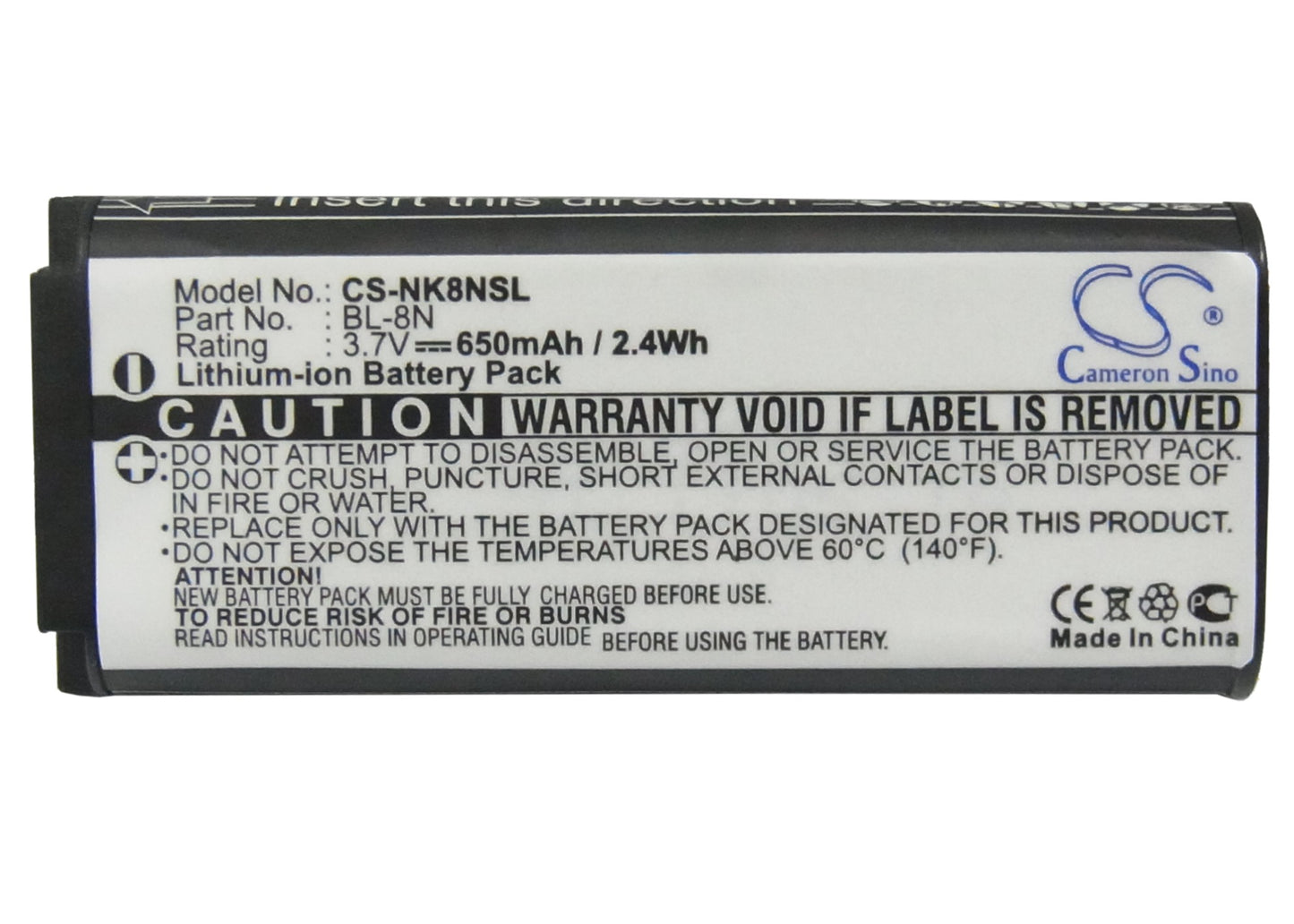 Replacement Battery for Nokia 7280 – Mobile, SmartPhone – 650mAh / 3.7V - image 5