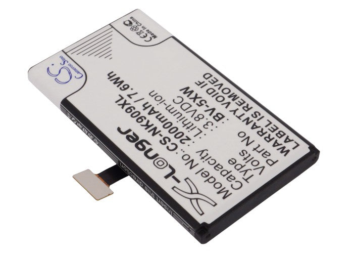 Replacement Battery for Microsoft  Lumia 1020 – Mobile, SmartPhone – 2000mAh / 7.60Wh / 3.8V