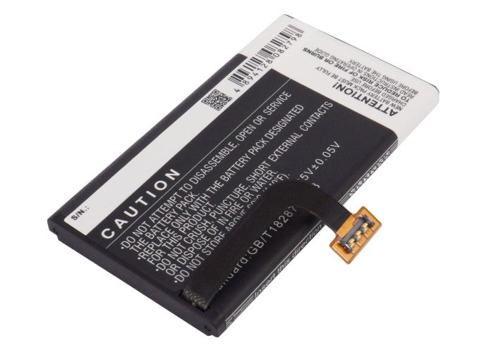 Replacement Battery for Nokia  Lumia 1020 – Mobile, SmartPhone – 2000mAh / 7.60Wh / 3.8V