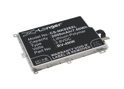 Replacement Battery for Nokia  Lumia 928 – Mobile, SmartPhone – 2000mAh / 7.60Wh / 3.8V
