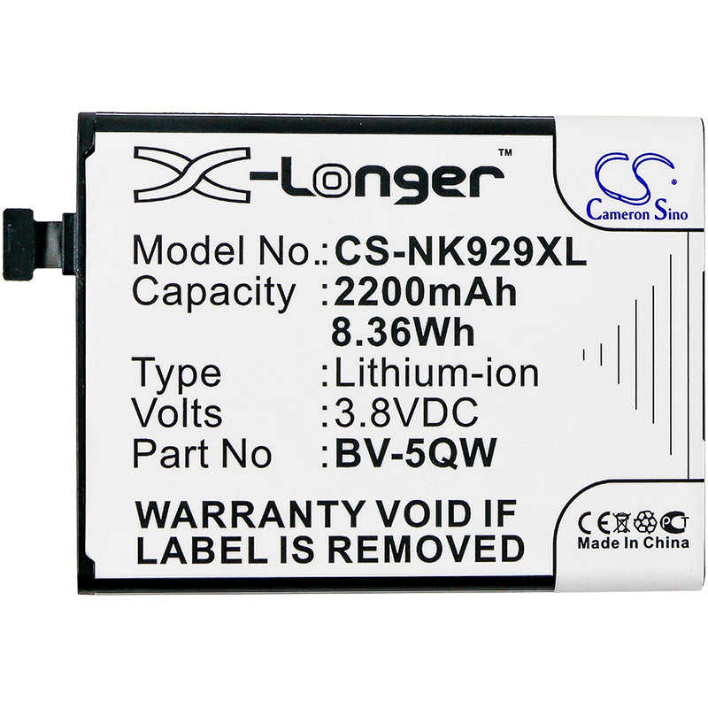 Replacement Battery for Microsoft  Lumia 929 – Mobile, SmartPhone – 2200mAh / 8.36Wh / 3.8V