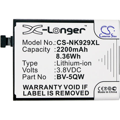 Replacement Battery for Microsoft  Lumia 929 – Mobile, SmartPhone – 2200mAh / 8.36Wh / 3.8V
