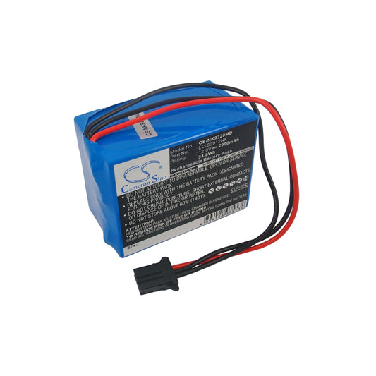 Replacement Battery for Nihon Kohden Cardiolife ECG-9320 – Medical – 2900mAh / 12V