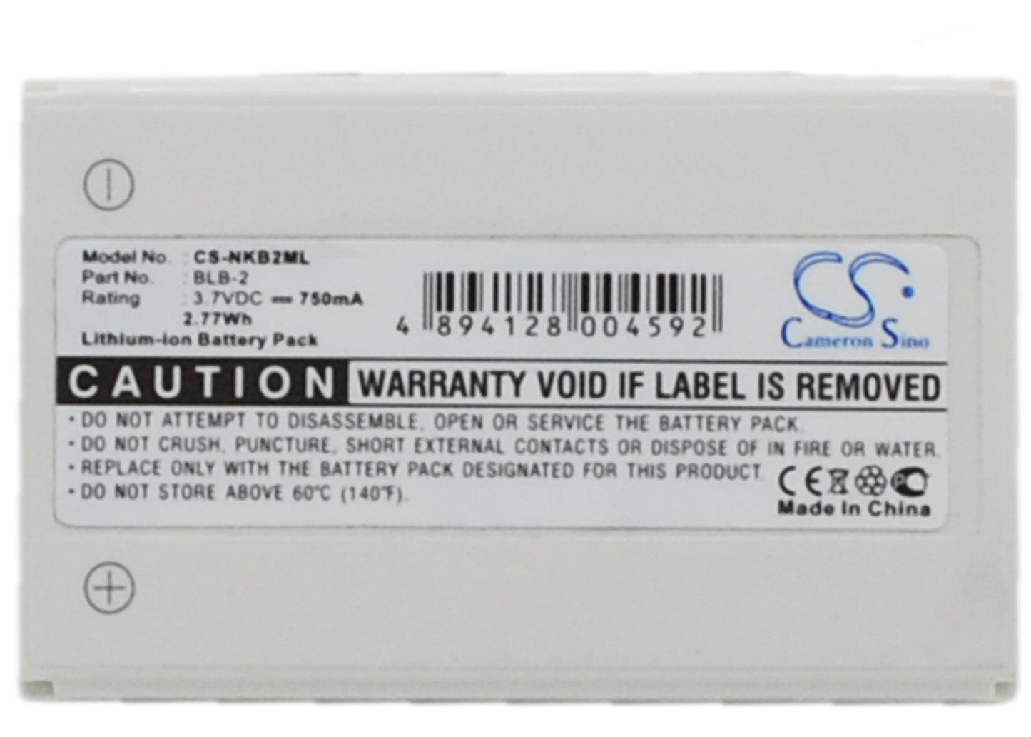 Replacement Battery for Fortuna  Clip-On Bluetooth GPS – GPS, Navigator – 750mAh / 2.78Wh / 3.7V