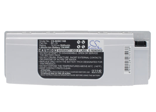 Replacement Battery for Nokia Booklet 3G – Notebook, Laptop – 3840mAh / 14.8V