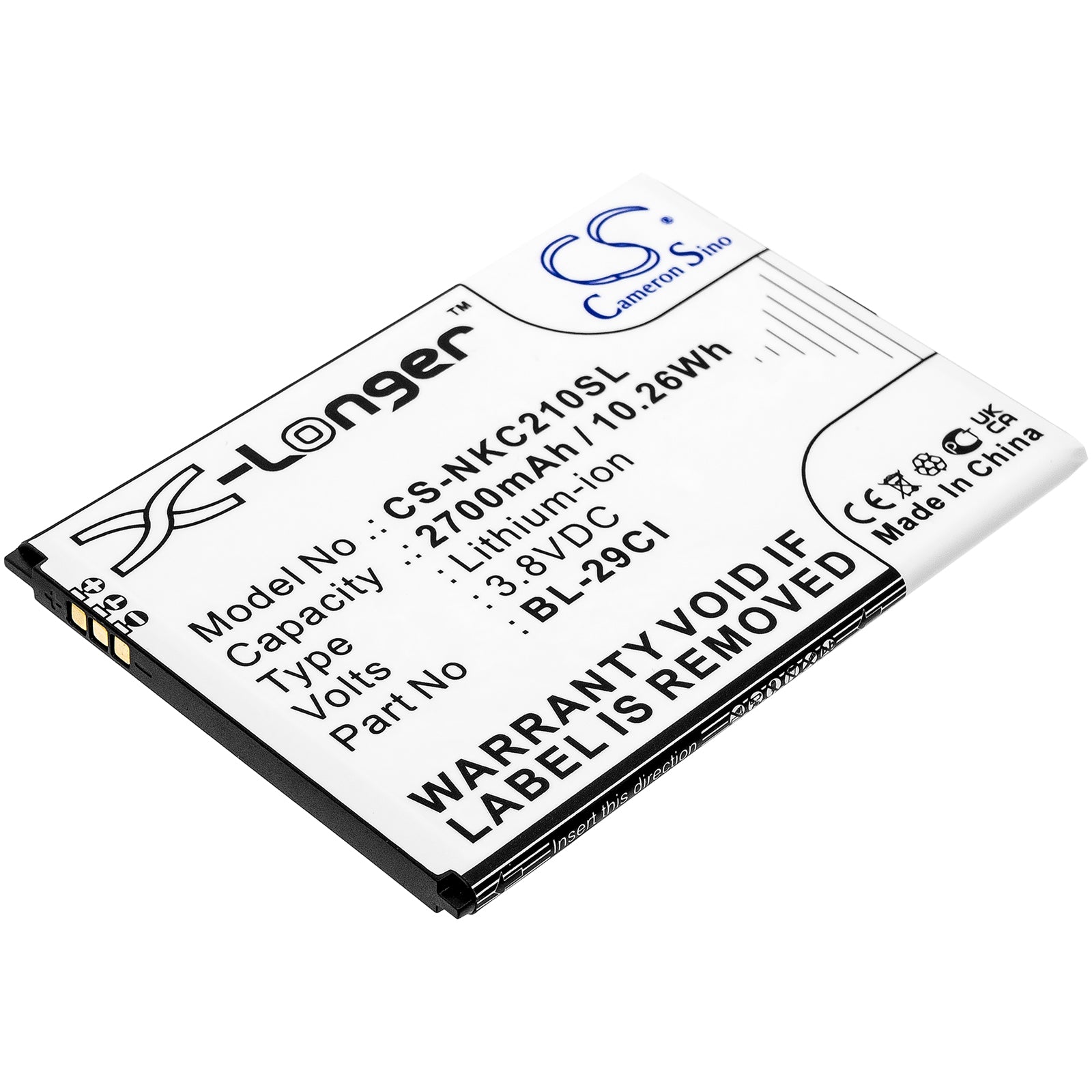 Replacement Battery for Nokia C21 – Mobile, SmartPhone – 2700mAh / 3.8V - image 1
