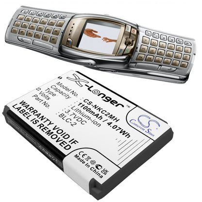 Replacement Battery for Nokia  1220 – Mobile, SmartPhone – 1100mAh / 4.07Wh / 3.7V