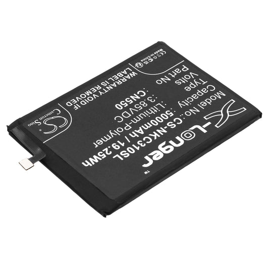 Replacement Battery for Nokia  C31 – Mobile, SmartPhone – 5000mAh / 19.25Wh / 3.85V