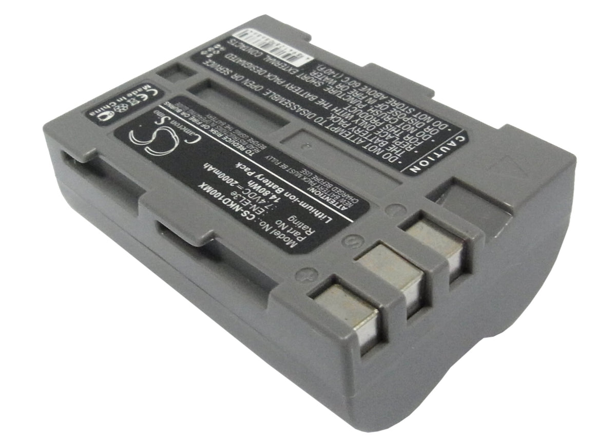 Replacement Battery for NiKon D100 SLR – Camera – 2000mAh / 7.4V