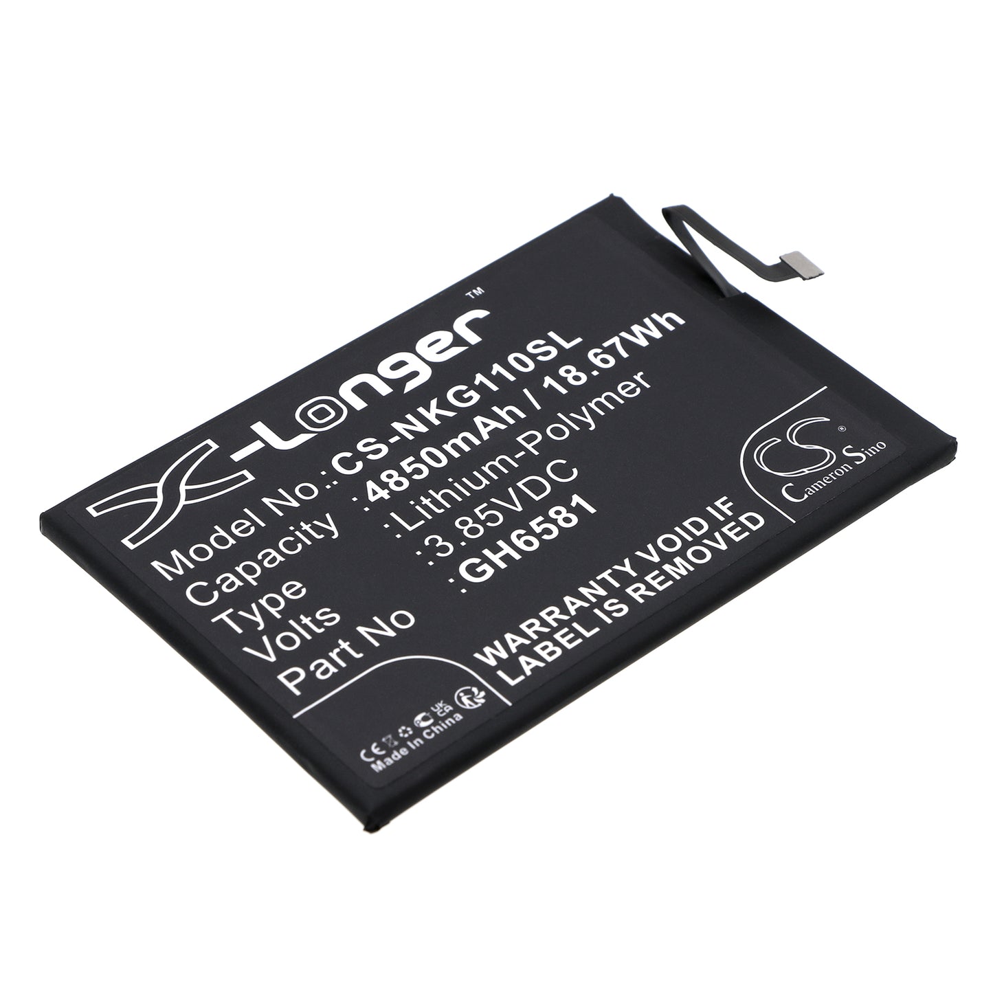 Replacement Battery for Nokia G11 Plus 2022 – Mobile, SmartPhone – 4850mAh / 3.85V - image 1