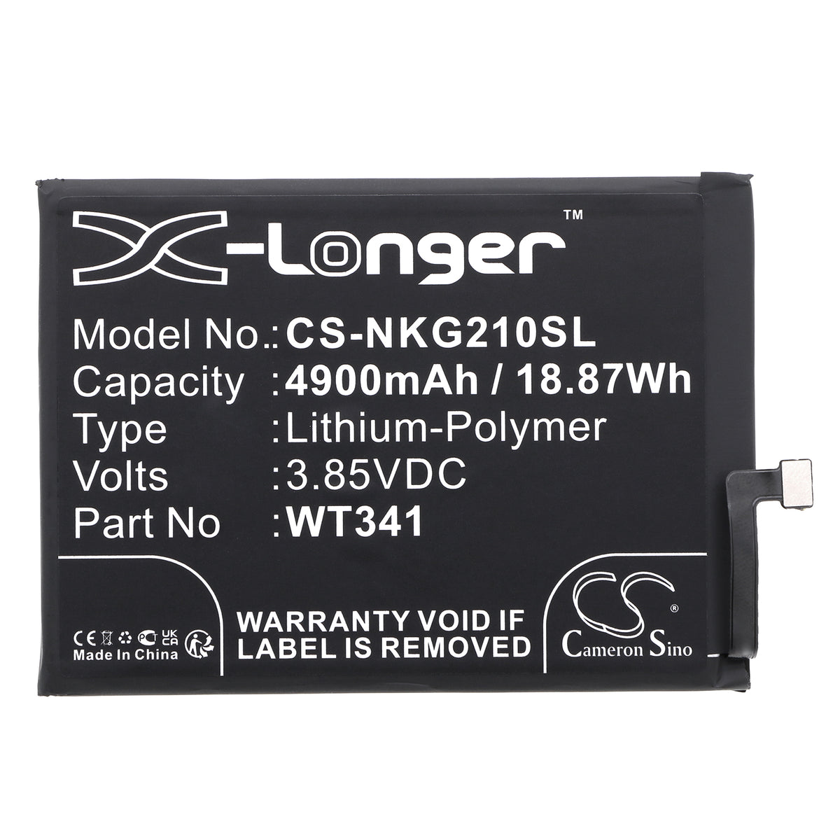 Replacement Battery for Nokia G21 – Mobile, SmartPhone – 4900mAh / 3.85V