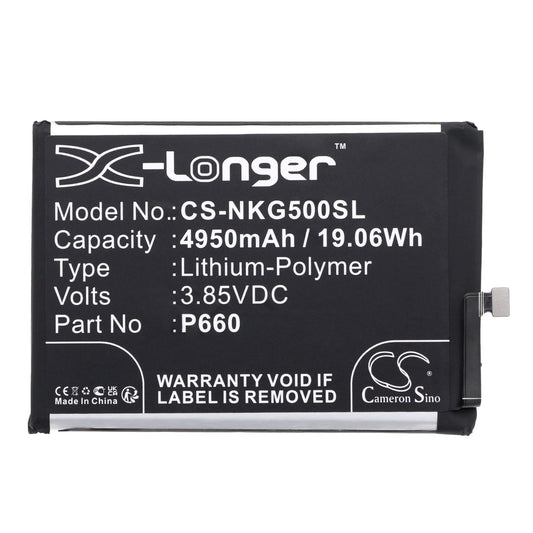 Replacement Battery for Nokia  G50 – Mobile, SmartPhone – 4950mAh / 19.06Wh / 3.85V