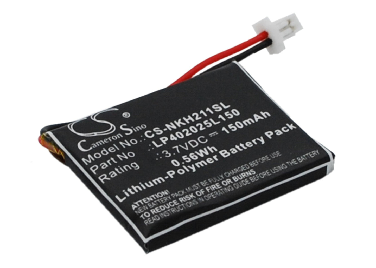 Replacement Battery for Nokia  HS-21W – Wireless Headset – 150mAh / 0.56Wh / 3.7V