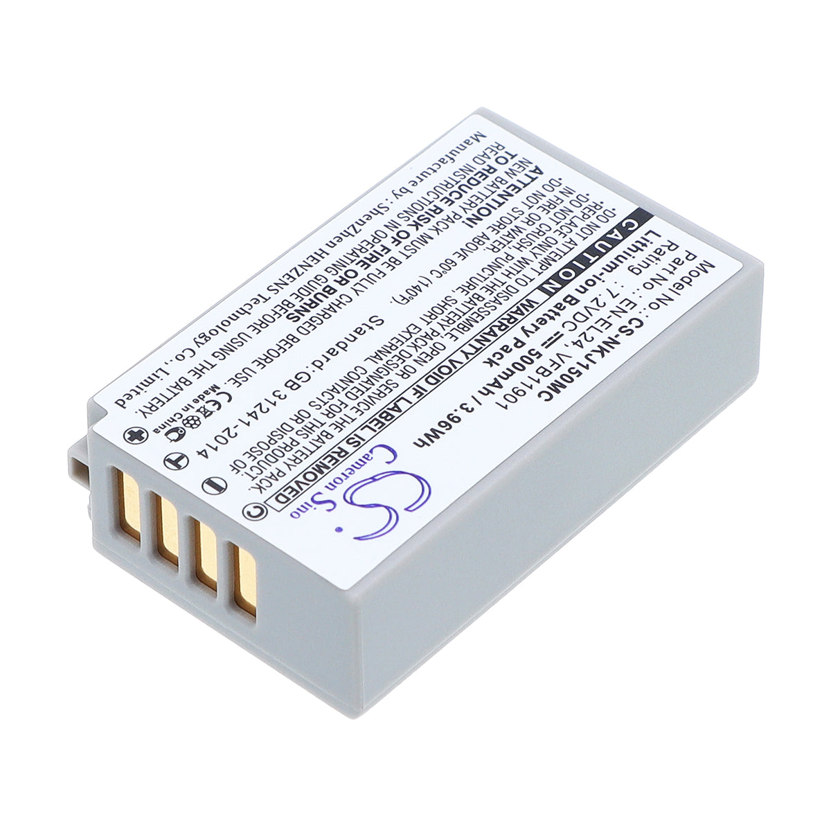Replacement Battery for NiKon 1 J5 – Camera – 500mAh / 7.2V