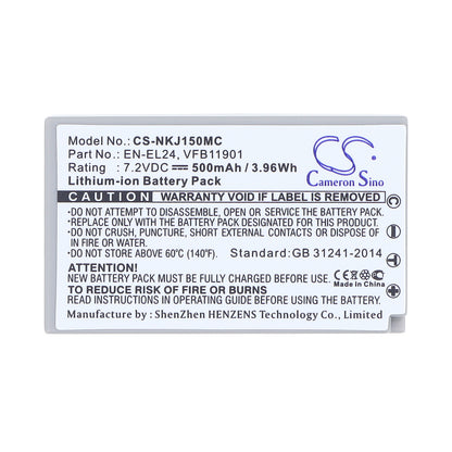 Replacement Battery for NiKon 1 J5 – Camera – 500mAh / 7.2V
