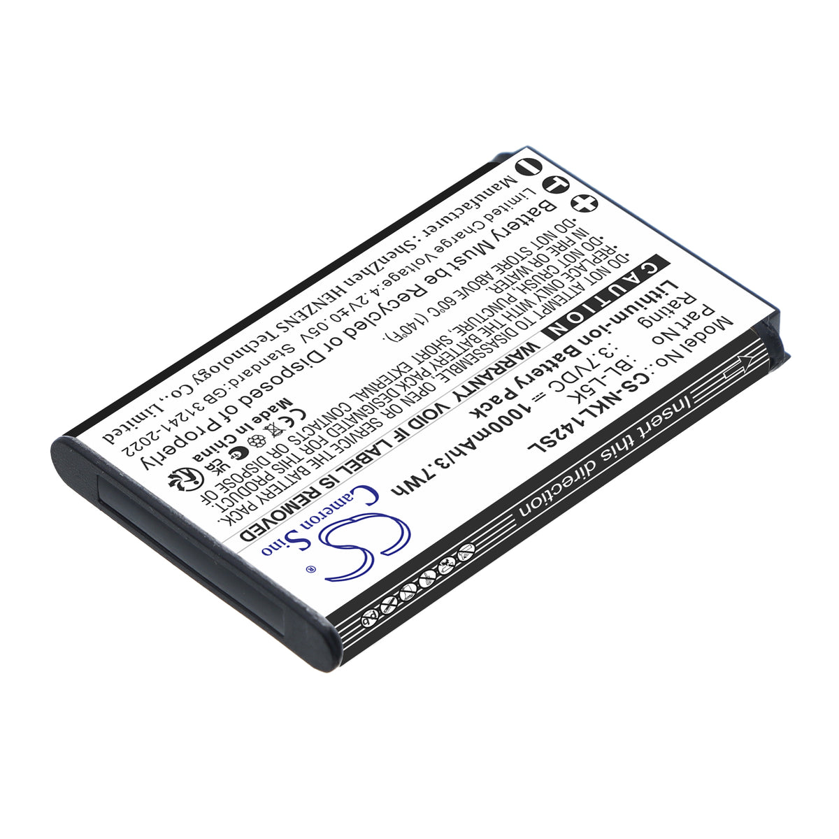 Replacement Battery for Nokia 105+ 2022 – Mobile, SmartPhone – 1000mAh / 3.7V