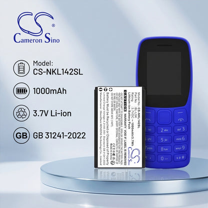 Replacement Battery for Nokia 105+ 2022 – Mobile, SmartPhone – 1000mAh / 3.7V
