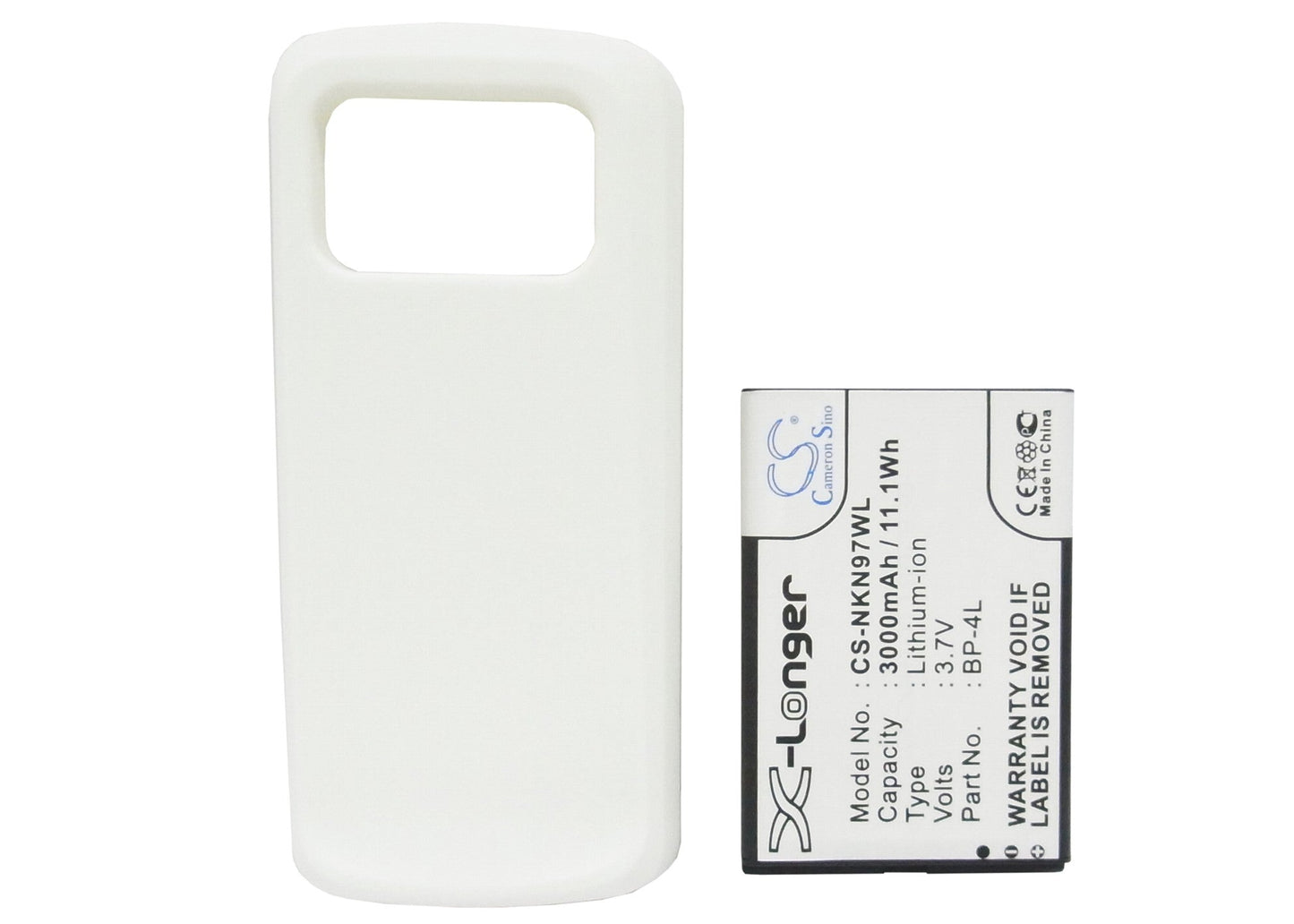 Replacement Battery for Nokia  N97 – Mobile, SmartPhone – 3000mAh/11.1Wh / 3.7V