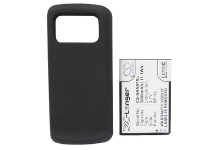 Replacement Battery for Nokia  N97 – Mobile, SmartPhone – 3000mAh/11.1Wh / 3.7V
