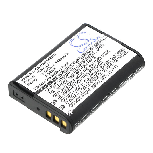 Replacement Battery for NiKon Coolpix P600 – Camera – 1400mAh / 3.8V