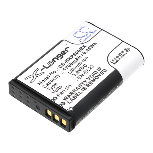 Replacement Battery for NiKon Coolpix P600 – Camera – 1700mAh / 3.8V