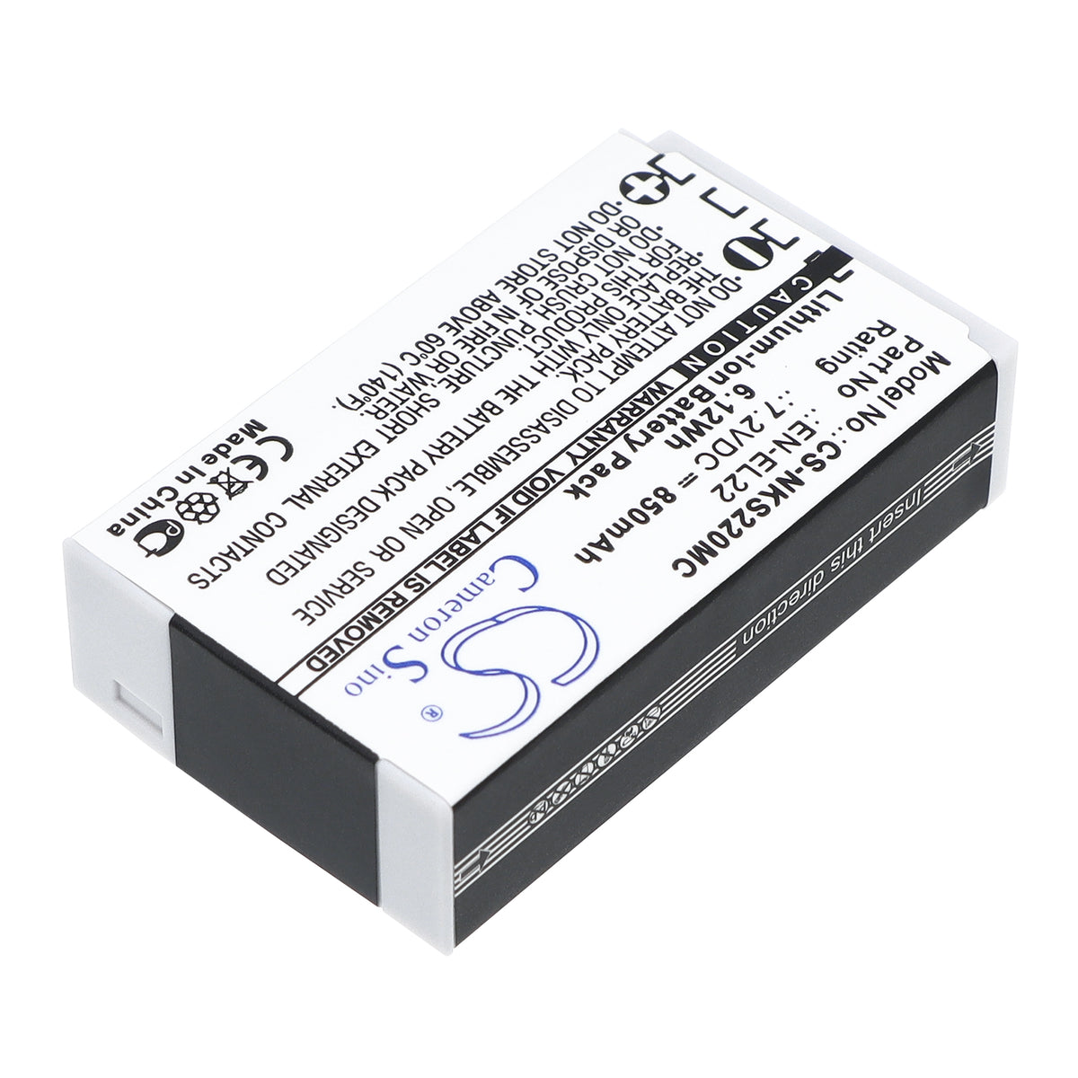 Replacement Battery for NiKon 1 J4 – Camera – 850mAh / 7.2V
