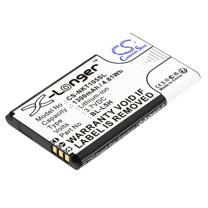 Replacement Battery for Nokia 105 2023 – Mobile, SmartPhone – 1300mAh / 3.7V - image 1