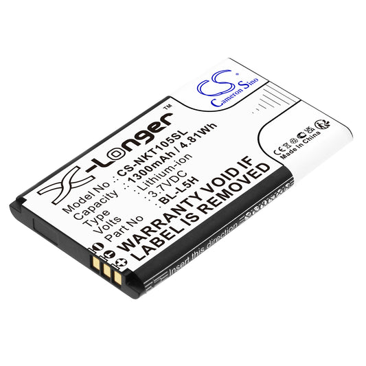 Replacement Battery for Nokia 105 2023 – Mobile, SmartPhone – 1300mAh / 3.7V - image 1