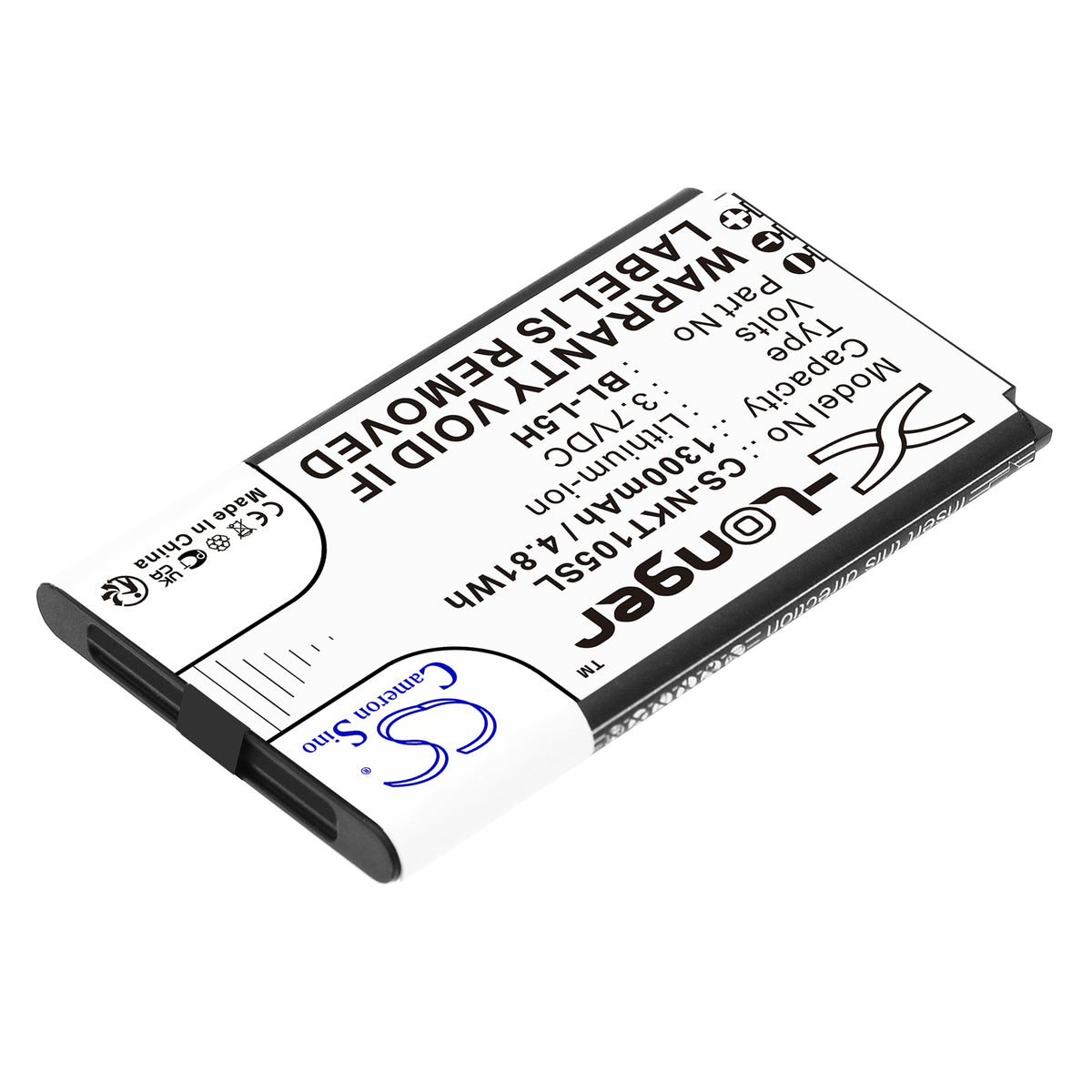 Replacement Battery for Nokia 105 2023 – Mobile, SmartPhone – 1300mAh / 3.7V
