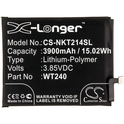 Replacement Battery for Nokia  2.3 – Mobile, SmartPhone – 3900mAh / 15.02Wh / 3.85V