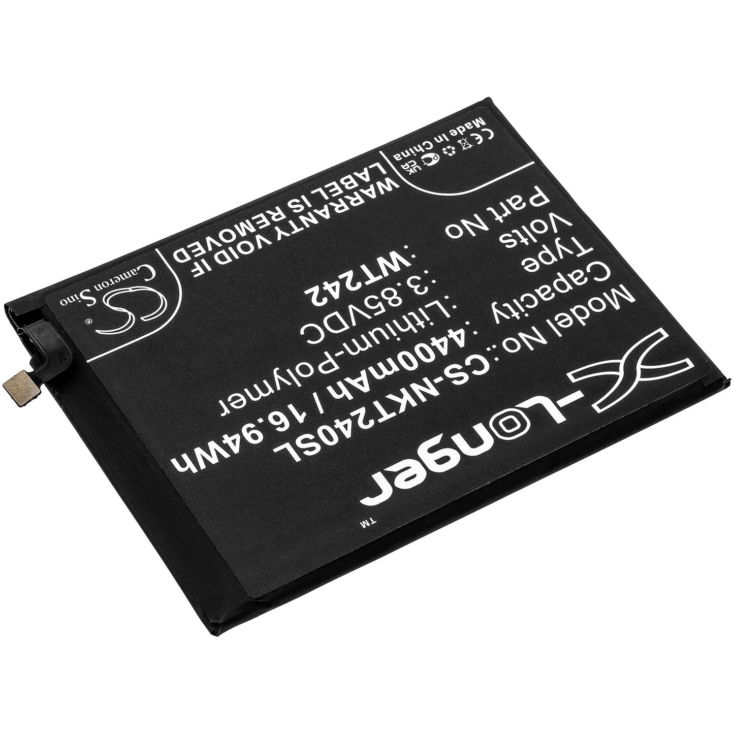 Replacement Battery for Nokia  Nokia 2.4 – Mobile, SmartPhone – 4400mAh / 16.94Wh / 3.85V