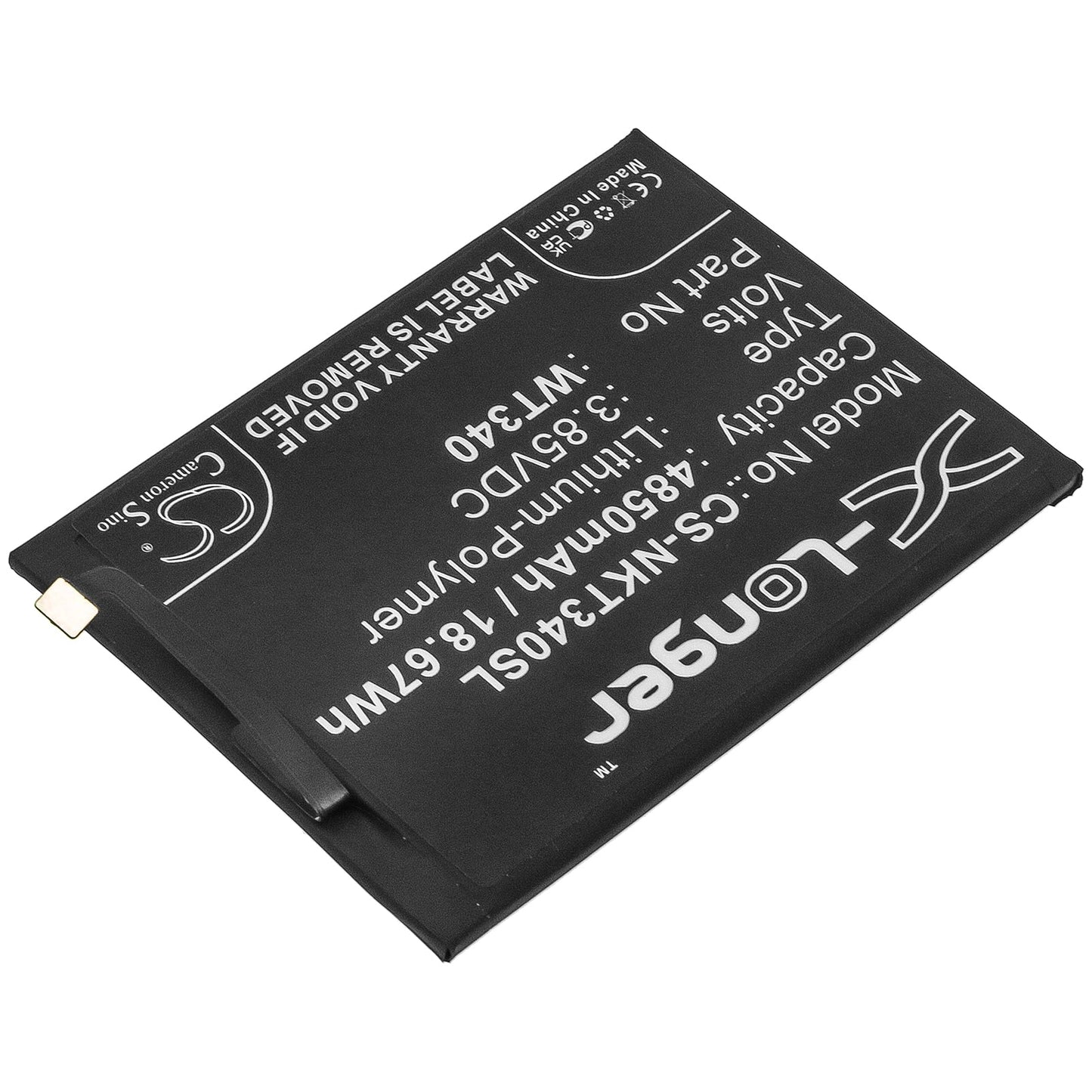 Replacement Battery for Nokia  G10 – Mobile, SmartPhone – 4850mAh / 18.67Wh / 3.85V