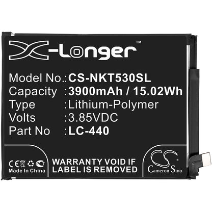 Replacement Battery for Nokia 5.3 – Mobile, SmartPhone – 3900mAh / 3.85V