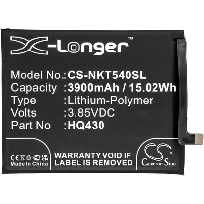 Replacement Battery for Nokia 5.4 – Mobile, SmartPhone – 3900mAh / 3.85V