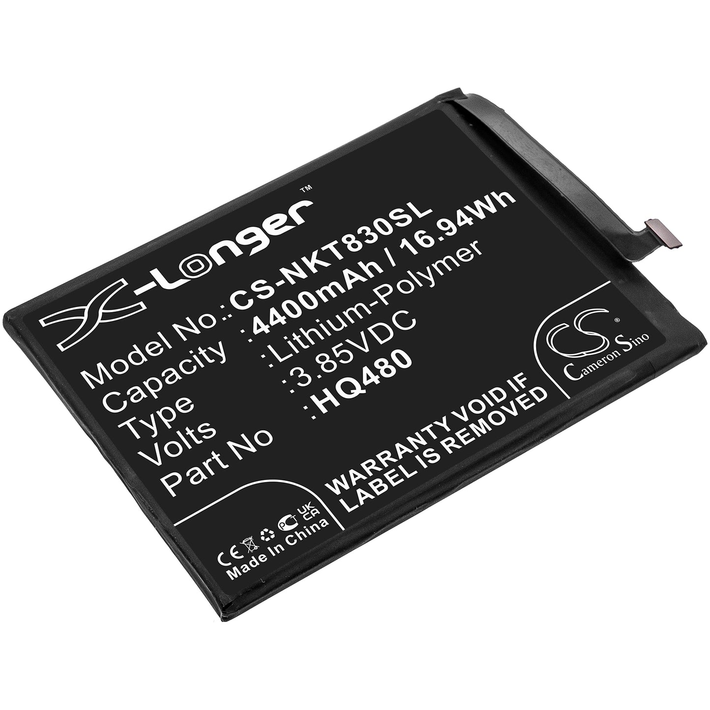 Replacement Battery for Nokia 8.3 2020 5G – Mobile, SmartPhone – 4400mAh / 3.85V - image 1