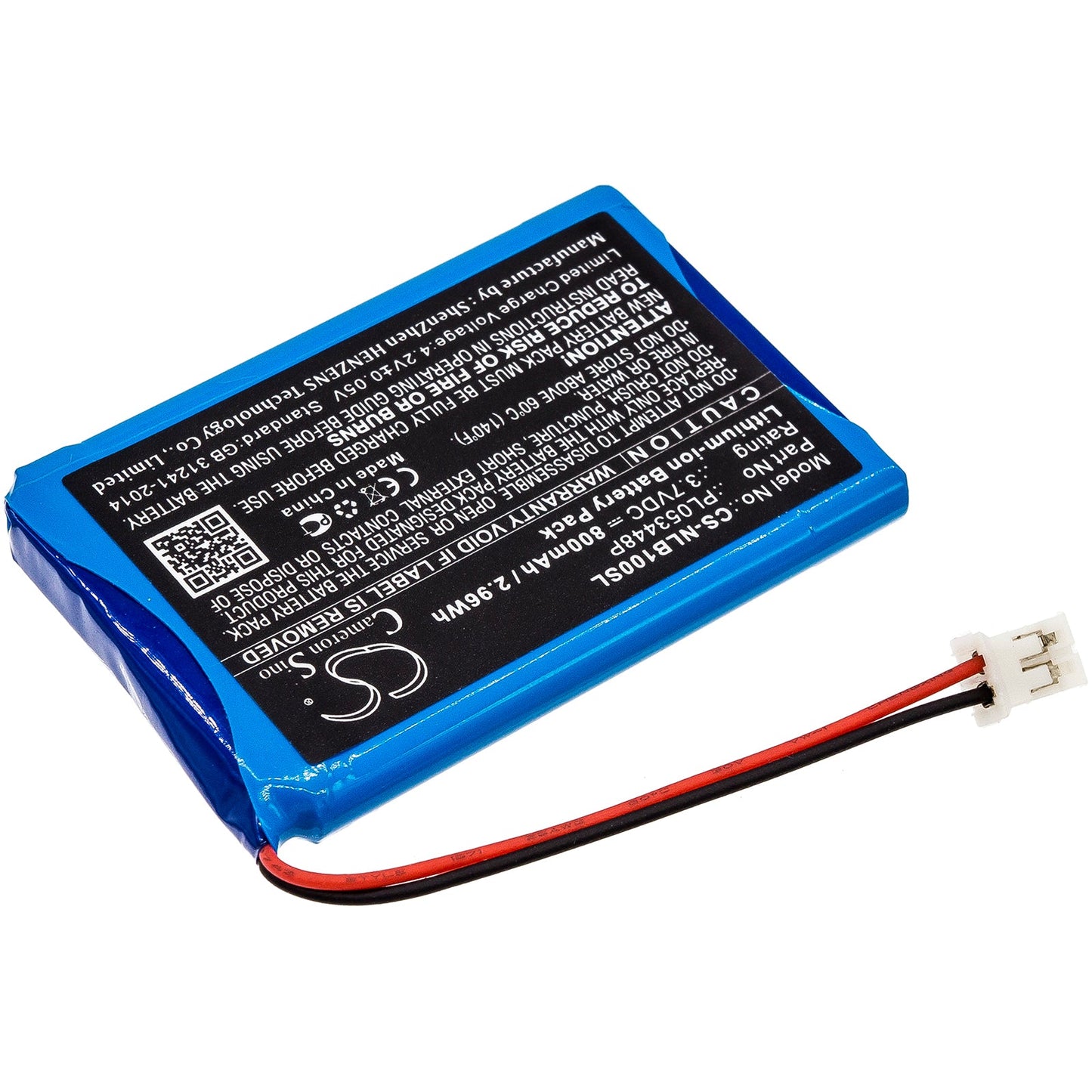 Replacement Battery for Nolan  B5 – Wireless Headset – 800mAh / 2.96Wh / 3.7V