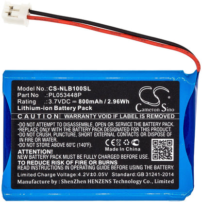 Replacement Battery for Nolan  B5 – Wireless Headset – 800mAh / 2.96Wh / 3.7V