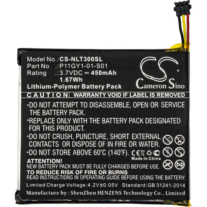 Replacement Battery for Nest Learning Thermostat T200377 – Smart Home – 450mAh / 3.7V