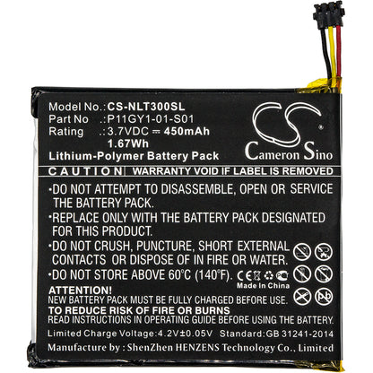Replacement Battery for Nest Learning Thermostat T200377 – Smart Home – 450mAh / 3.7V