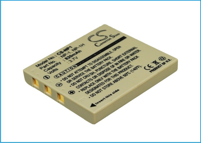 Replacement Battery for MINOLTA  Dimage X1 – Camera – 820mAh / 3.03Wh / 3.7V