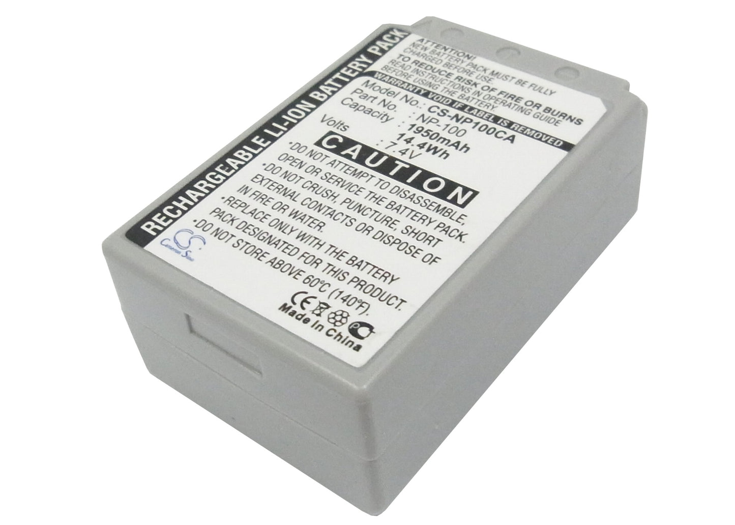 Replacement Battery for Casio Exilim Pro EX-F1 – Camera – 1950mAh / 7.4V - image 1