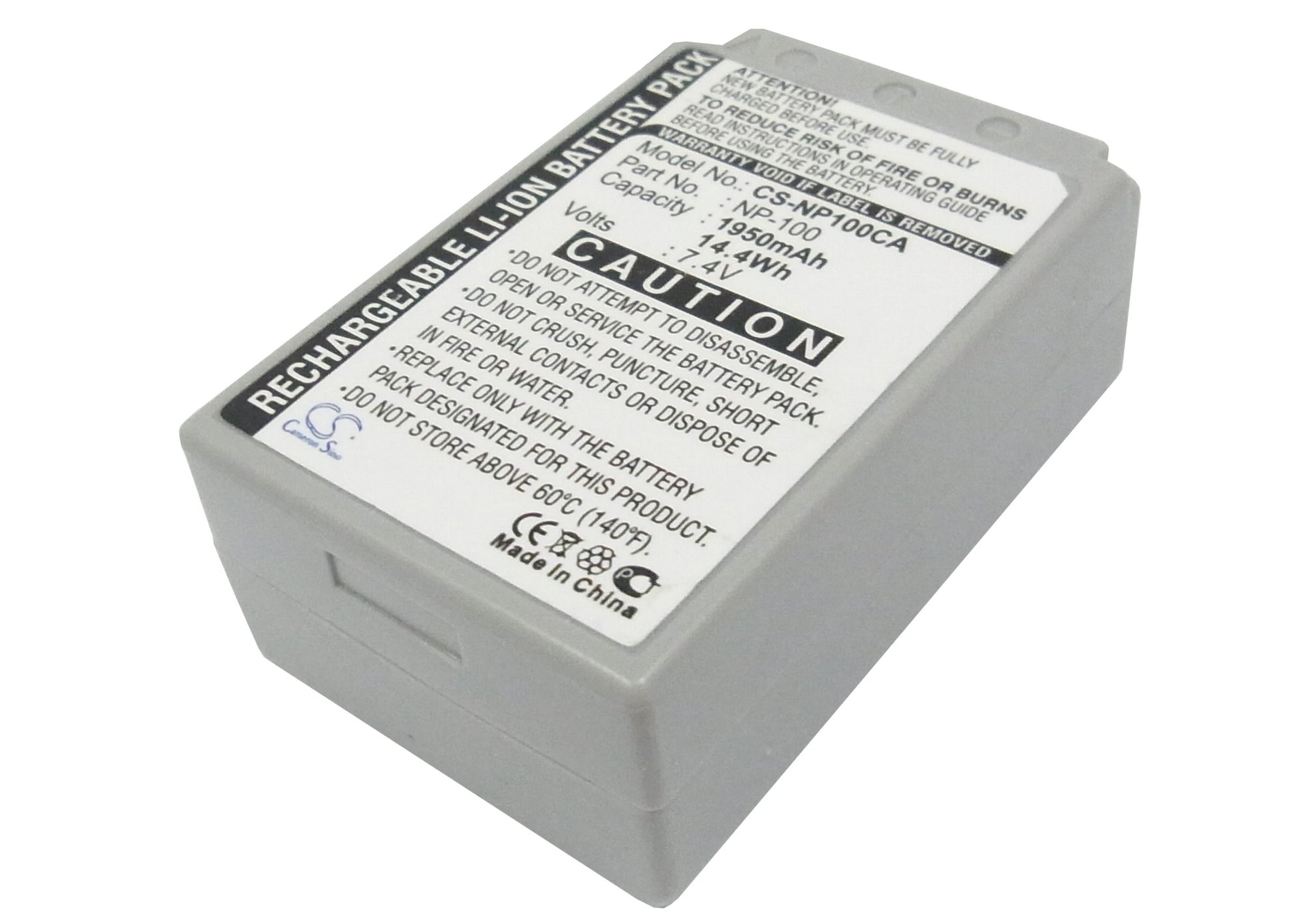 Replacement Battery for Casio Exilim Pro EX-F1 – Camera – 1950mAh / 7.4V - image 1