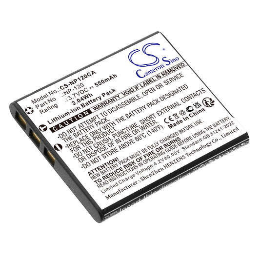 Replacement Battery for Casio Exilim EX-EX-S200BK – Camera – 550mAh / 3.7V