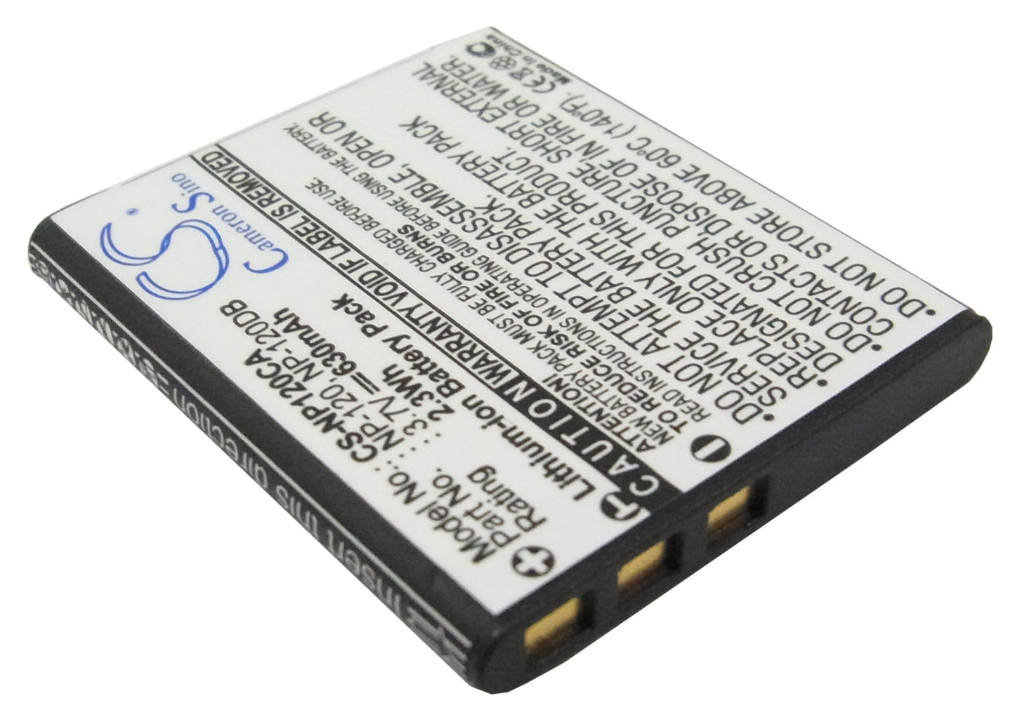 Replacement Battery for Casio  Exilim EX-EX-S200BK – Camera – 550mAh / 2.04Wh / 3.7V