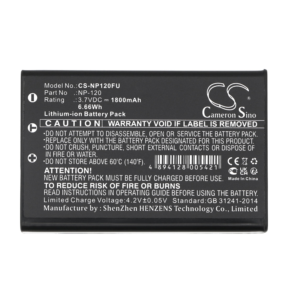 Replacement Battery for VIVIKAI | Lawmate | Ricoh | Drift | Toshiba | RCA | V.I.O. | Fujifilm | Insignia | Sports Camera | Kyocera | CAMILEO | Speed