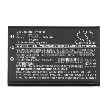 Replacement Battery for VIVIKAI | Lawmate | Ricoh | Drift | Toshiba | RCA | V.I.O. | Fujifilm | Insignia | Sports Camera | Kyocera | CAMILEO | Speed