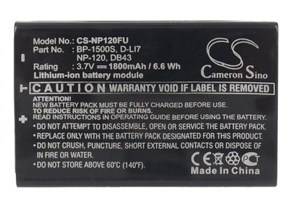 Replacement Battery for Fujifilm  FinePix 603 – Camera – 1800mAh / 6.66Wh / 3.7V