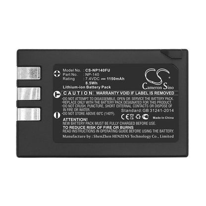 Replacement Battery for Fujifilm FinePix S100FS – Camera – 1150mAh / 7.4V